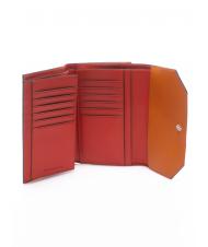 PIQUADRO MUSE Billetera de cuero naranja - Carteras Mujer - 2