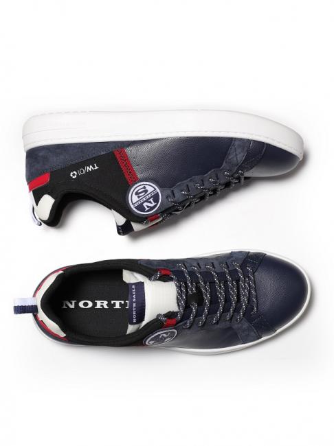 TW-01 RECY zapatilla de deporte azul marino / negro / rojo - Zapatos Hombre