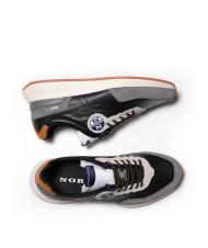 NORTH SAILS RW-02 Zapatilla de cuero negro / gris - Zapatos Hombre - 3