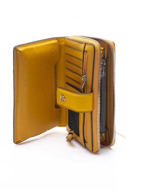 MUSE Billetera de cuero amarillo - Carteras Mujer