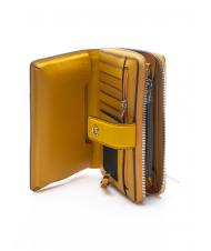 PIQUADRO MUSE Billetera de cuero amarillo - Carteras Mujer - 2
