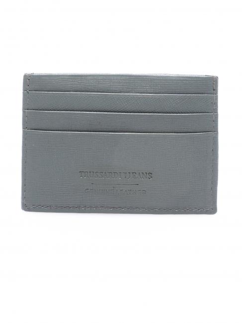Portafoglio in pelle saffiano  GRIS - Carteras Hombre