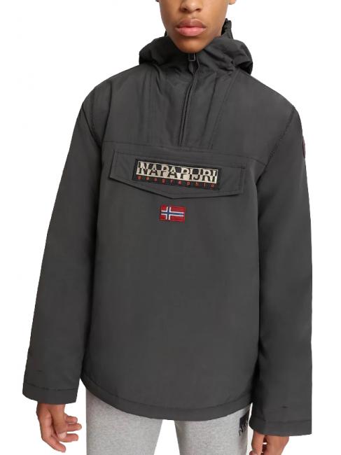 KIDS rainforest winter giacca Chaqueta cortavientos con capucha s&oacute;lido gris oscuro - Chaquetas de beb&eacute;