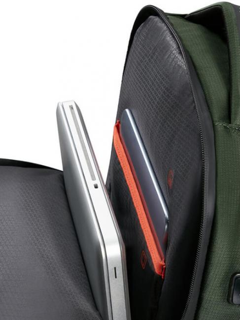 BIZ2GO Mochila de viaje de un d&iacute;a, soporte para pc de 15,6 " tierra verde - Mochilas para port&aacute;til