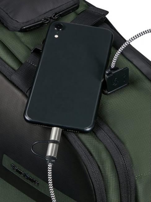 BIZ2GO Mochila de viaje de un d&iacute;a, soporte para pc de 15,6 " tierra verde - Mochilas para port&aacute;til