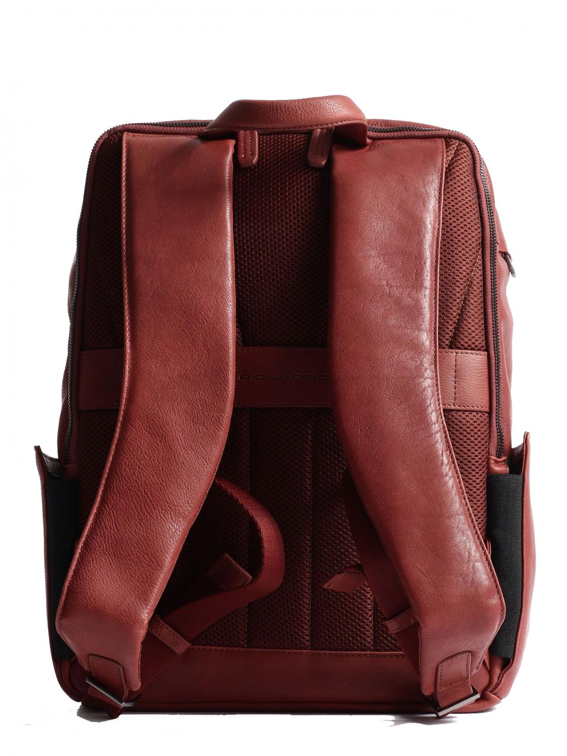 Piquadro Martin Mochila De Piel, Soporte Para Pc De 15,6\
