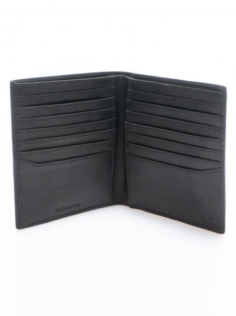 TEXAS Cartera vertical de piel NEGRO - Carteras Hombre