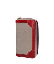 THE BRIDGE AUSTER Cartera compacta natural / grosella roja abb. oro - Carteras Mujer - 3