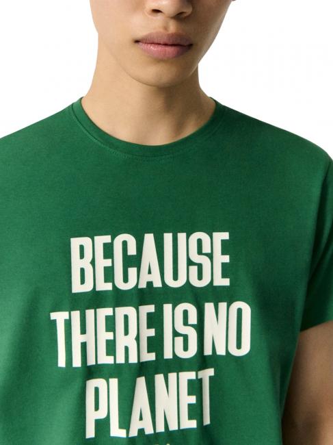 MINALF Camiseta algod&oacute;n reciclado verde brillante - camiseta