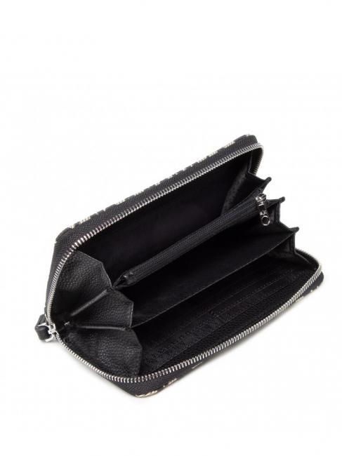 MAXI LOGO Cartera grande con cremallera alrededor y pu&ntilde;o blanco - Carteras Mujer