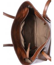 THE BRIDGE MADDALENA Bolso shopper de hombro, en piel BROWN - Bolsos Mujer - 5