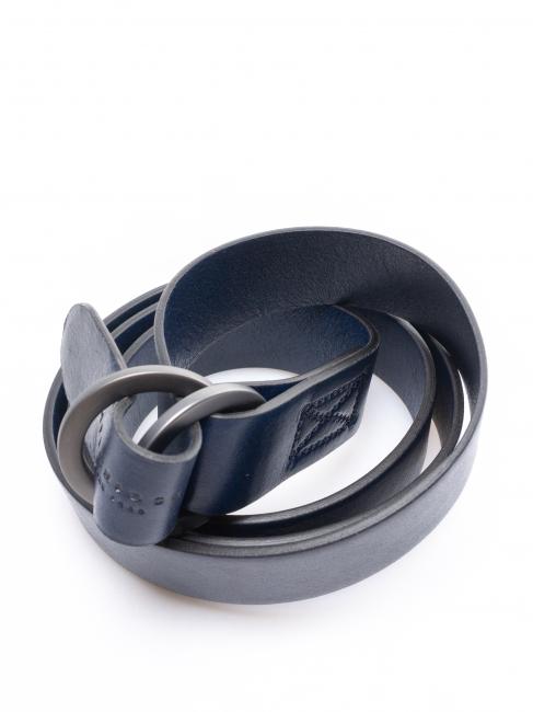 CASENTINO Cintur&oacute;n de cuero hecho en Italia cobalto rutenio - Cinturones