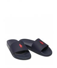 RALPH LAUREN POLO SLIDE Zapatillas azul marino / rojo pp - Zapatos Hombre - 4