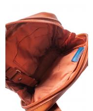 PIQUADRO Bandolera VIBE out, de piel martillada naranja3 - Bandoleras Hombre - 5