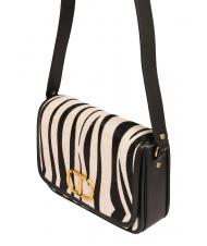 TWINSET Borsa a tracolla in pelle stampa zebra  - Bolsos Mujer