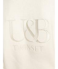TWINSET U&B  Ch&aacute;ndal con capucha y joggers Marfil - trajes deportivos para mujeres - 4