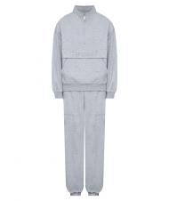 TWINSET U&B  Sudadera completa con bordado y jogging mezcla gris - trajes deportivos para mujeres - 5