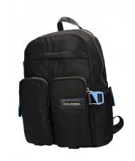 PIQUADRO PQ-RY Mochila en tela reciclada, soporte para PC de 14 " negro - Mochilas para port&aacute;til - 2