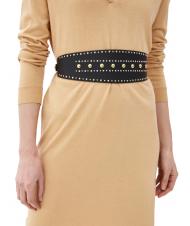 TRUSSARDI CINTURA ALTA En cuero, con tachuelas NEGRO - Cinturones - 5