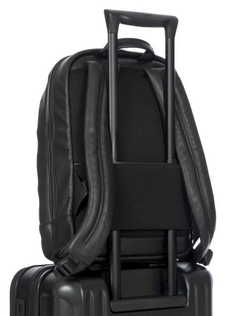 TORINO Mochila para port&aacute;til de 13", en piel negro - Mochilas para port&aacute;til