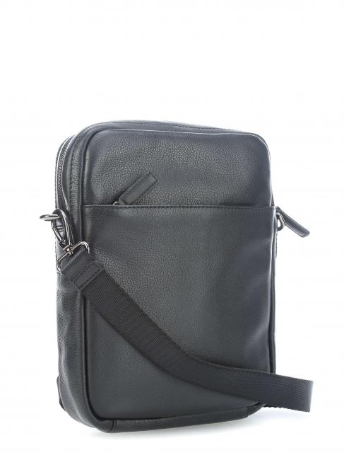 TORINO Bolso bandolera en piel negro - Bandoleras Hombre