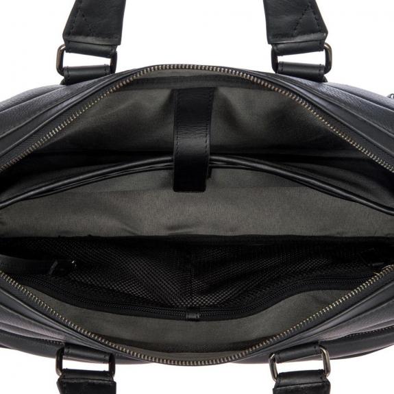 TORINO Maletín para portátil de 15", en piel negro - Maletines de Trabajo
