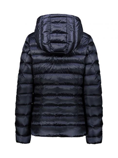 KRIZIA Plum&iacute;fero con capucha y pelo azul marino / azul marino oscuro - Chaquetas de plumas de mujer