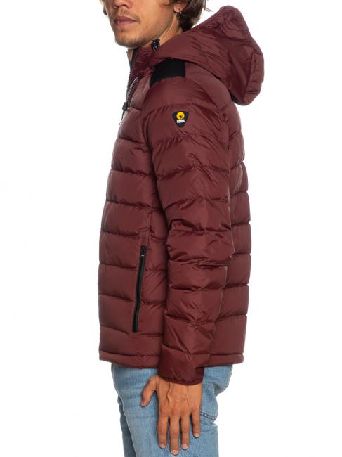 STEVENSON Plum&iacute;fero acolchado con capucha chocolate de diciembre - Chaquetas de plumas para hombre