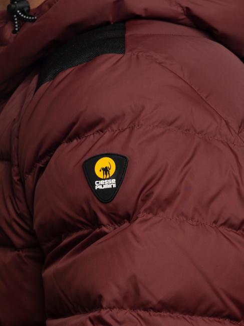 STEVENSON Plum&iacute;fero acolchado con capucha chocolate de diciembre - Chaquetas de plumas para hombre