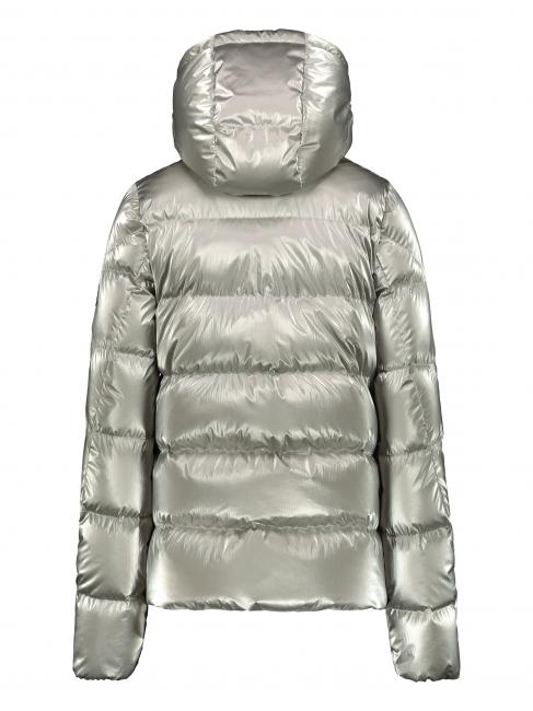 AFRA Plum&iacute;fero con capucha desmontable plata perla / gris plata - Chaquetas de plumas de mujer