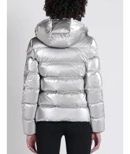 CIESSE AFRA Plum&iacute;fero con capucha desmontable plata perla / gris plata - Chaquetas de plumas de mujer - 4