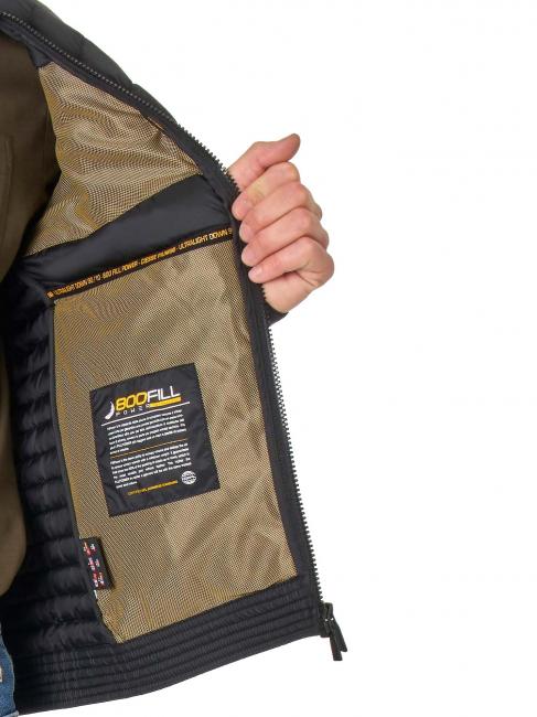 JEDO Plum&iacute;fero corto con cremallera asfaltop - Chaquetas de plumas para hombre