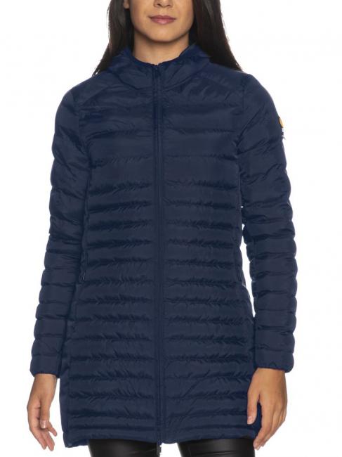 ANNAMARIE Plum&iacute;fero largo con capucha ligre azul - Chaquetas de plumas de mujer