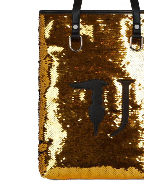 T WOW Comprador de hombro vertical Oro / Negro - Bolsos Mujer