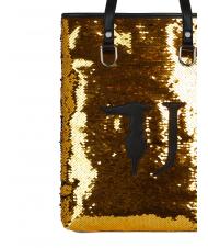TRUSSARDI T WOW Comprador de hombro vertical Oro / Negro - Bolsos Mujer - 3