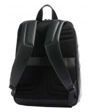 PIQUADRO W103 Mochila de piel, soporte para pc de 15,6" negro - Mochilas para port&aacute;til - 2