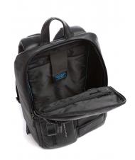 PIQUADRO W103 Mochila de piel, soporte para pc de 15,6" negro - Mochilas para port&aacute;til - 3