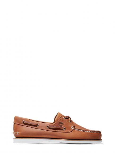 Classic Boat 2 Eye N&aacute;uticos de piel aficionado al albaricoque - Zapatos Hombre