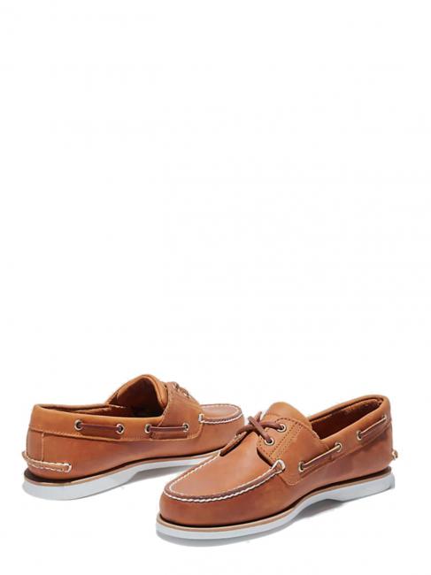 Classic Boat 2 Eye N&aacute;uticos de piel aficionado al albaricoque - Zapatos Hombre