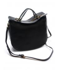 BRACCIALINI JASMINE  Bolso de mano, con bandolera, en piel negro con acabado negro - Bolsos Mujer - 2