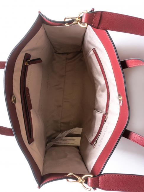 LOGO FORELLATO Bolso shopper vertical con bandolera frambuesa oscura - Bolsos Mujer