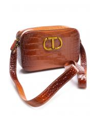 TWINSET Mini bag a tracolla in pelle stampa coccodrillo  - Bolsos Mujer