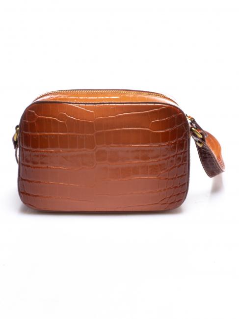 Mini bag a tracolla in pelle stampa coccodrillo  polvo bronceado con sombra de stcocco - Bolsos Mujer