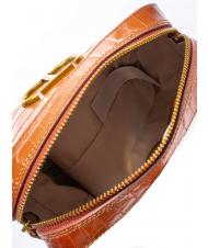 TWINSET Mini bag a tracolla in pelle stampa coccodrillo  polvo bronceado con sombra de stcocco - Bolsos Mujer - 5
