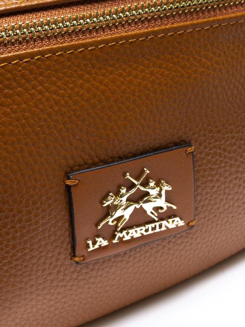 HERITAGE  Bolso bandolera de piel bronceado - Bolsos Mujer