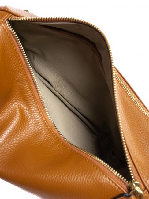 HERITAGE  Bolso bandolera de piel bronceado - Bolsos Mujer