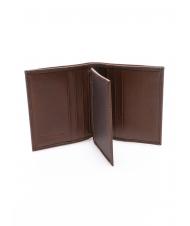 THE BRIDGE LORENZO Cartera vertical de piel Marr&oacute;n / Paladio - Carteras Hombre - 2