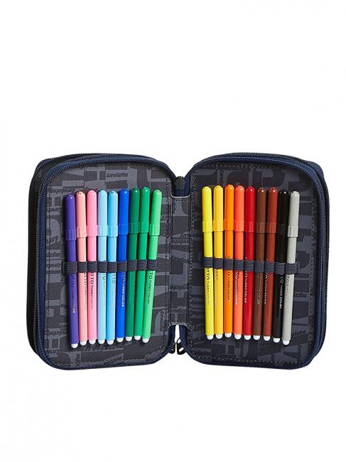 Astuccio 3 zip Kit con todo para la escuela! cuadr&iacute;cula de sombras - Estuches y Accesorios