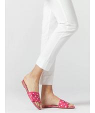 MANILA GRACE Ciabatta flat a pois  fucsia / blanco - Zapatos Mujer - 3