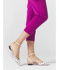 MANILA GRACE BALLERINA  Sandalia plana con tira blanco negro - Zapatos Mujer - 3